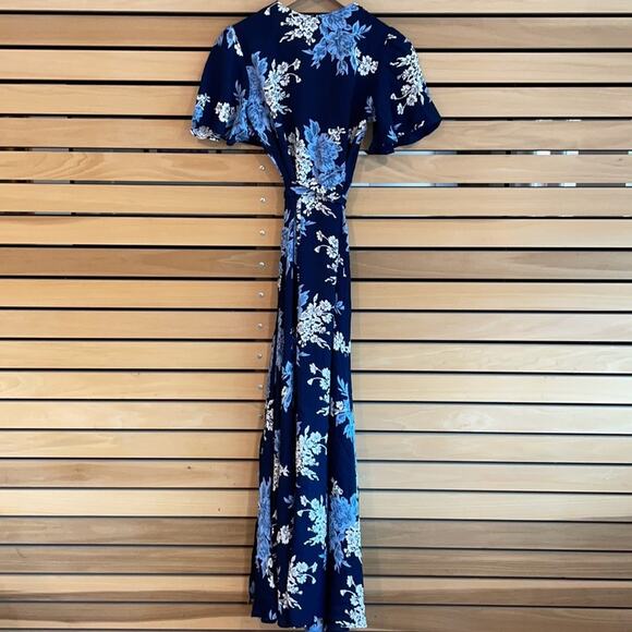 Privacy Please Floral Print Maxi Wrap Dress - Picture 6 of 7